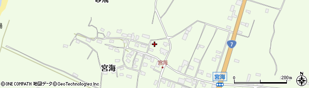 山形県酒田市宮海村東13-3周辺の地図