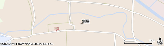 山形県酒田市刈屋東村82周辺の地図