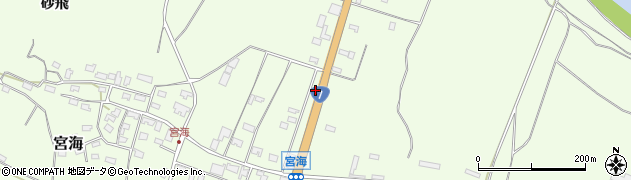 山形県酒田市宮海村東25周辺の地図