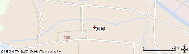 山形県酒田市刈屋東村83周辺の地図