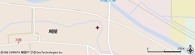 山形県酒田市刈屋東村9-1周辺の地図