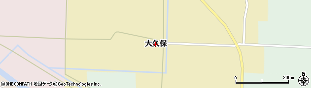 山形県酒田市大久保周辺の地図