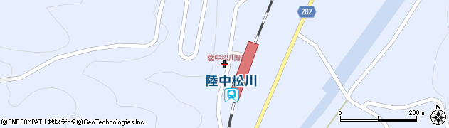 陸中松川駅周辺の地図