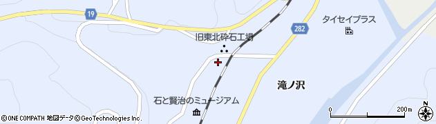 岩手県一関市東山町松川滝ノ沢平117周辺の地図