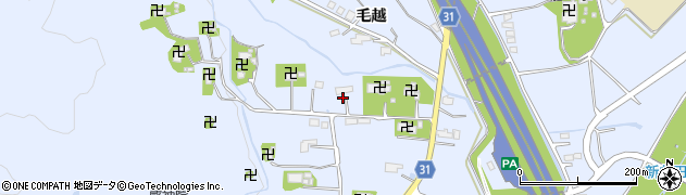 岩手県平泉町（西磐井郡）平泉（毛越）周辺の地図