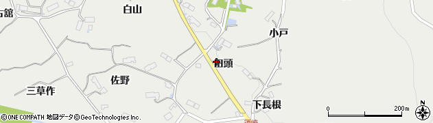岩手県西磐井郡平泉町長島田頭周辺の地図