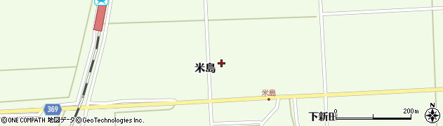 山形県酒田市米島上田中周辺の地図