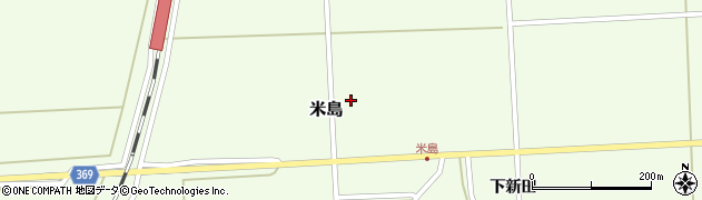 山形県酒田市米島（上田中）周辺の地図
