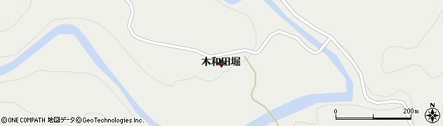 岩手県一関市東山町長坂木和田堀周辺の地図