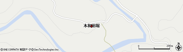 岩手県一関市東山町長坂（木和田堀）周辺の地図
