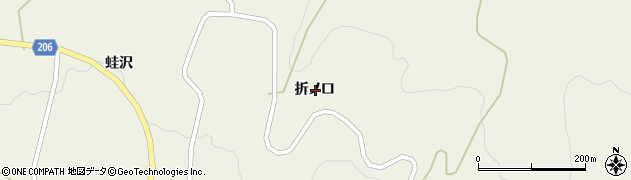 岩手県一関市舞川折ノ口周辺の地図
