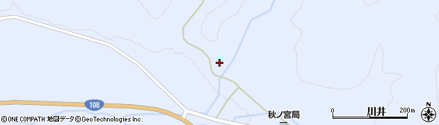 秋田県湯沢市秋ノ宮白ケ沢周辺の地図