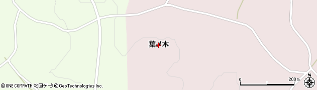 岩手県一関市大東町曽慶（葉ノ木）周辺の地図