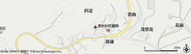 岩手県陸前高田市小友町（沢辺）周辺の地図