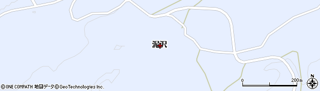 山形県酒田市泥沢周辺の地図