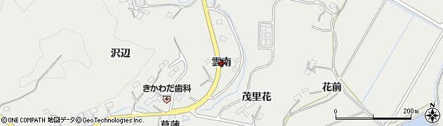 岩手県陸前高田市小友町（雲南）周辺の地図