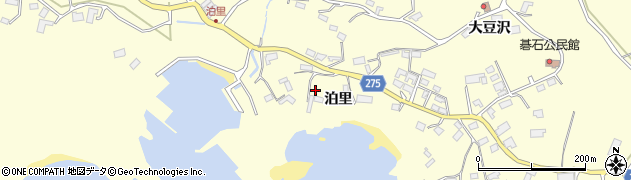 岩手県大船渡市末崎町（泊里）周辺の地図