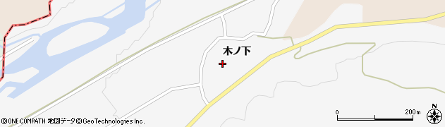 山形県酒田市福山（木ノ下）周辺の地図
