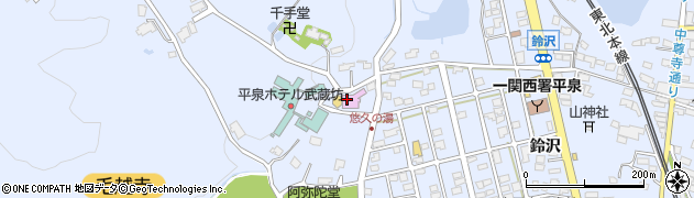 平泉町健康福祉交流館・悠久の湯平泉温泉周辺の地図