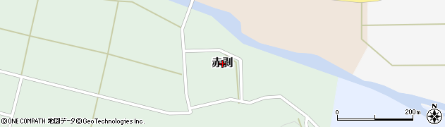 山形県酒田市赤剥周辺の地図
