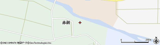 山形県酒田市赤剥（村脇）周辺の地図