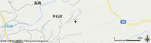 岩手県西磐井郡平泉町長島平石沢周辺の地図