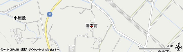 岩手県陸前高田市小友町（浦の前）周辺の地図