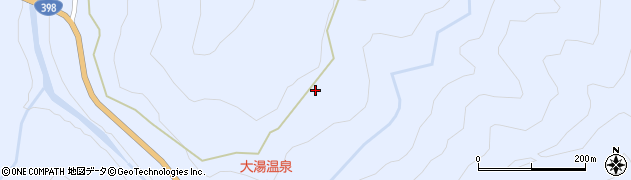秋田県湯沢市皆瀬（大湯沢）周辺の地図