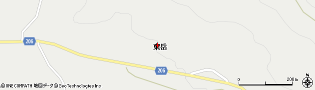 岩手県平泉町（西磐井郡）長島（東岳）周辺の地図