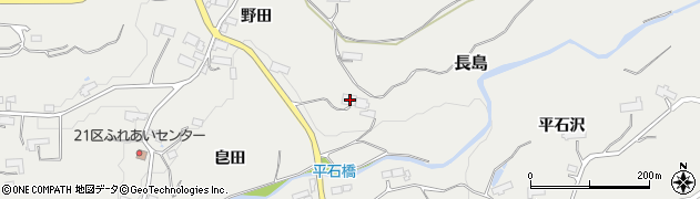 岩手県西磐井郡平泉町長島野田106周辺の地図