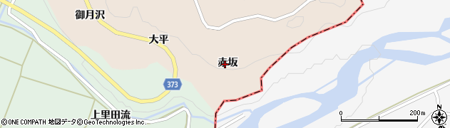 山形県遊佐町（飽海郡）上蕨岡（赤坂）周辺の地図