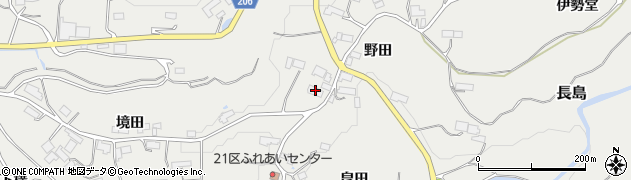 岩手県西磐井郡平泉町長島野田2周辺の地図