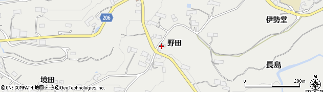 岩手県平泉町（西磐井郡）長島（野田）周辺の地図