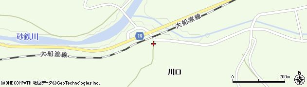 岩手県一関市大東町摺沢川口42周辺の地図