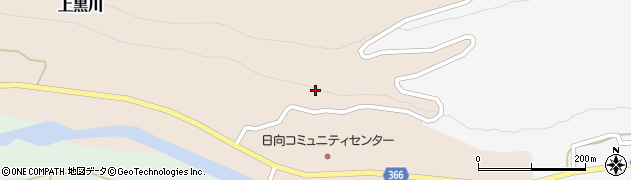 山形県酒田市上黒川（日向平）周辺の地図
