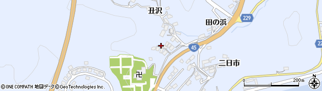 岩手県陸前高田市気仙町丑沢36周辺の地図