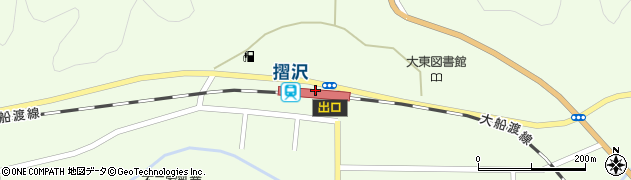 摺沢駅周辺の地図