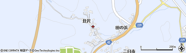 岩手県陸前高田市気仙町丑沢17周辺の地図