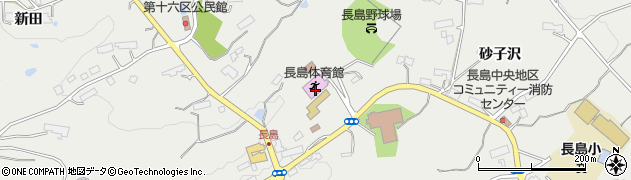 平泉町営　長島球場周辺の地図