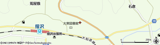 岩手県一関市大東町摺沢（新右エ門土手）周辺の地図