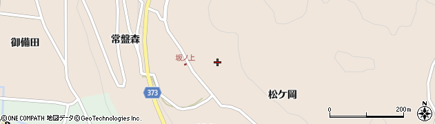 鳥海山大物忌神社蕨岡口之宮周辺の地図