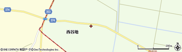 山形県酒田市千代田西谷地54-4周辺の地図