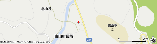 岩手県一関市東山町長坂北山谷75周辺の地図