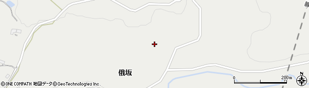 岩手県平泉町（西磐井郡）長島（半行）周辺の地図