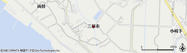 岩手県陸前高田市小友町（三日市）周辺の地図