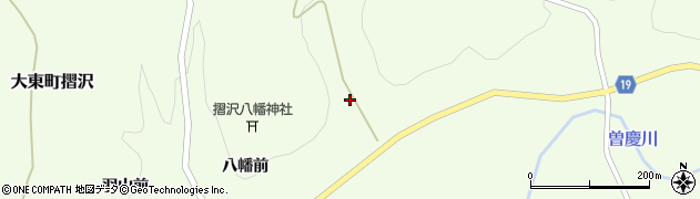岩手県一関市大東町摺沢八幡前54周辺の地図