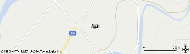 山形県酒田市升田周辺の地図