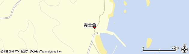 岩手県大船渡市末崎町（赤土倉）周辺の地図