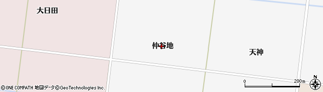山形県遊佐町（飽海郡）鹿野沢（仲谷地）周辺の地図