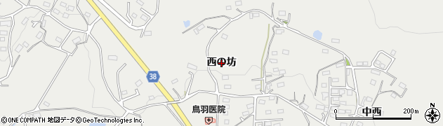 岩手県陸前高田市小友町（西の坊）周辺の地図
